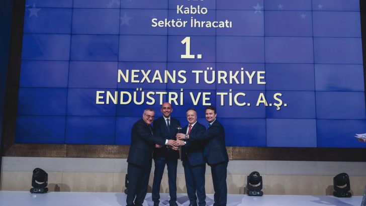 Kablo Sektörünün İhracat Şampiyonu Bu Yıl da Nexans Türkiye Oldu